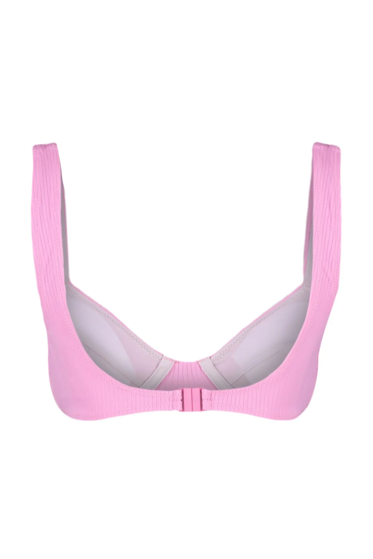 Trendyol Collection  Rosa strukturiertes Bügel-Bikinioberteil TBESS21BU0017