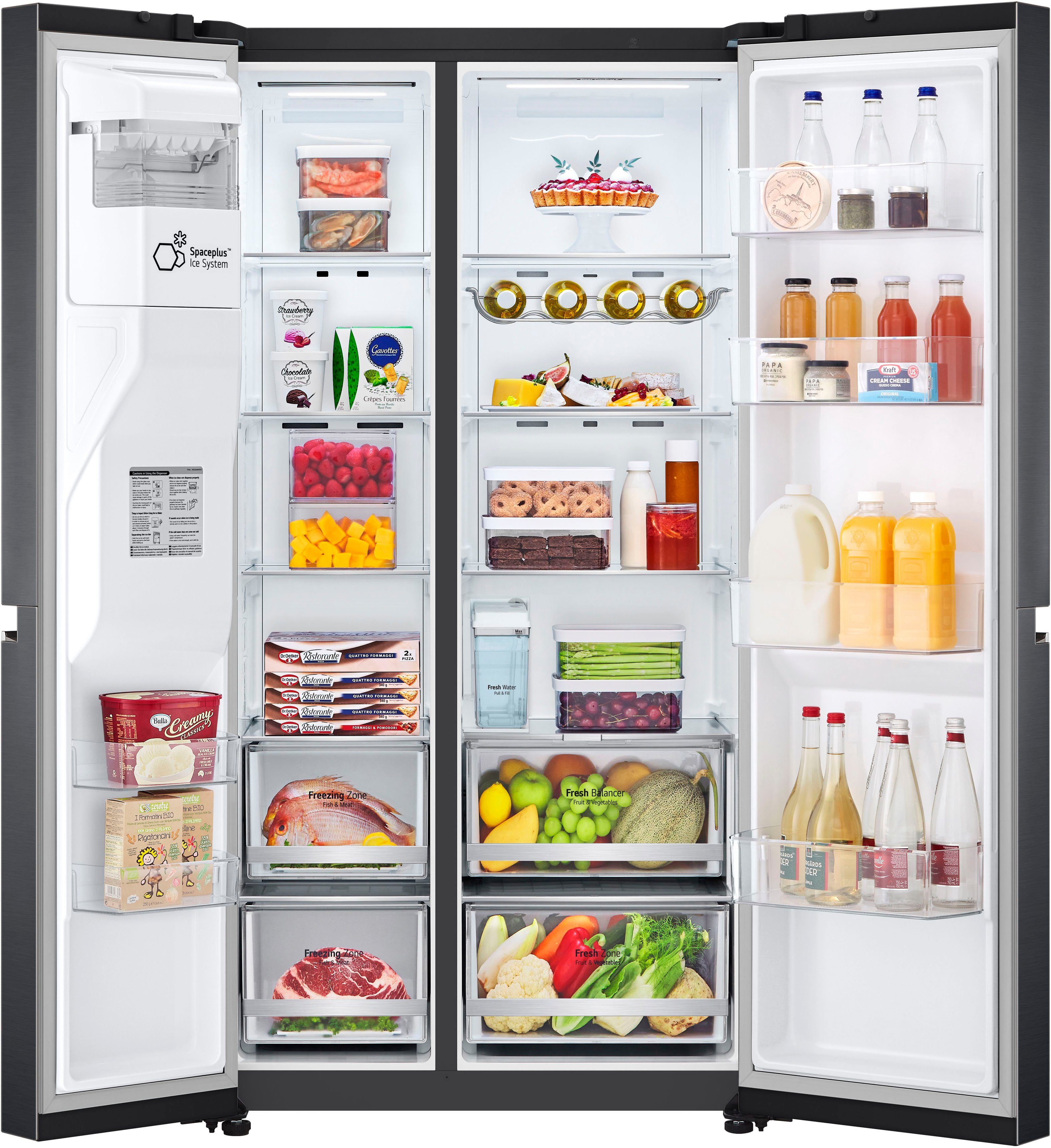 LG Kühl-/Gefrierkombination GSLV71MCLE, 179 cm hoch, 91,3 cm breit