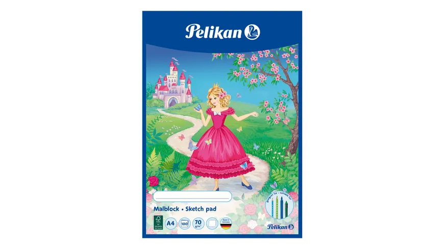 Pelikan Malblock A4 sortiert 100 Blatt 70g/qm