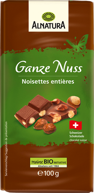 Alnatura Bio Ganze Nuss Schokolade