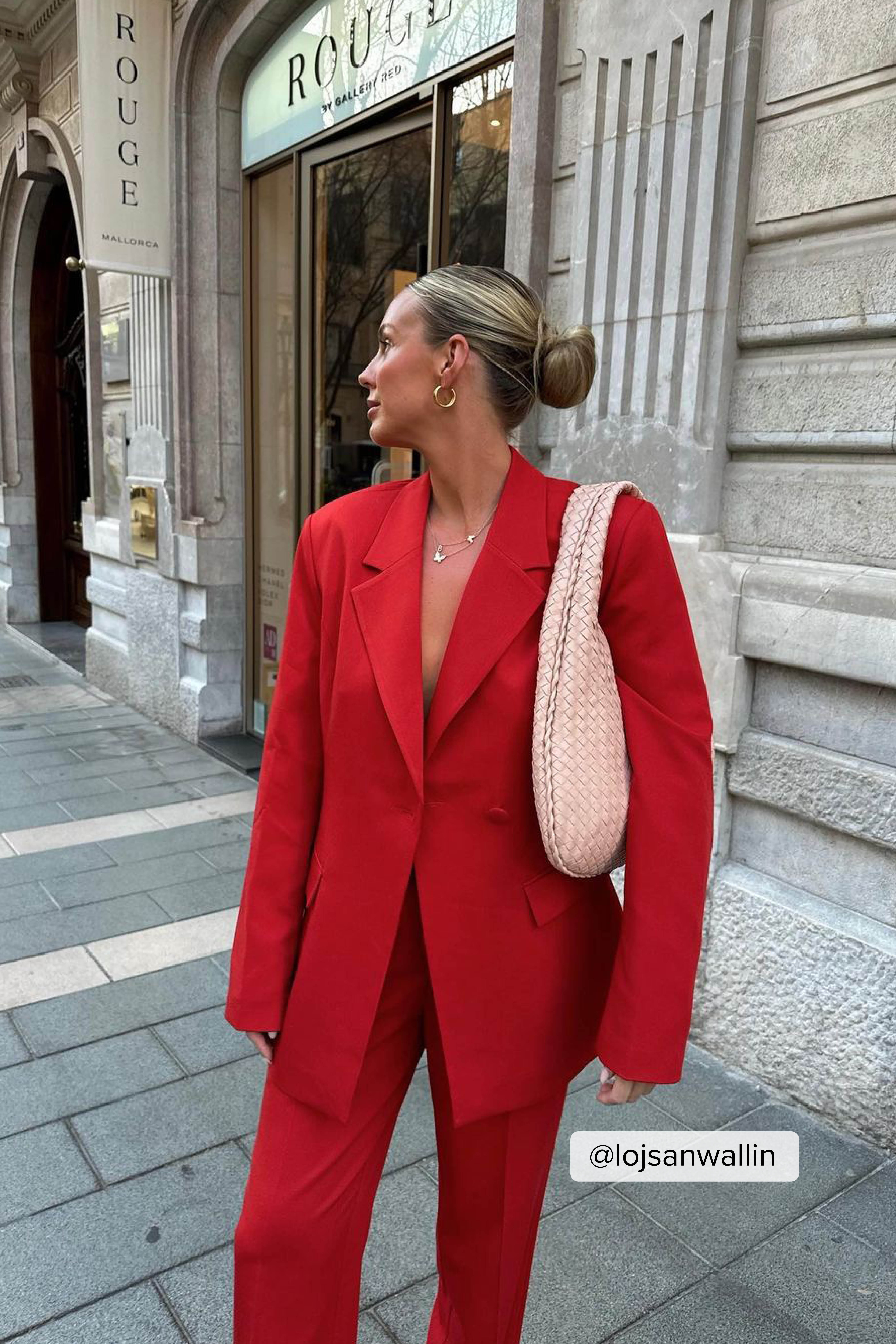 Blazer mit einzelnem Knopf