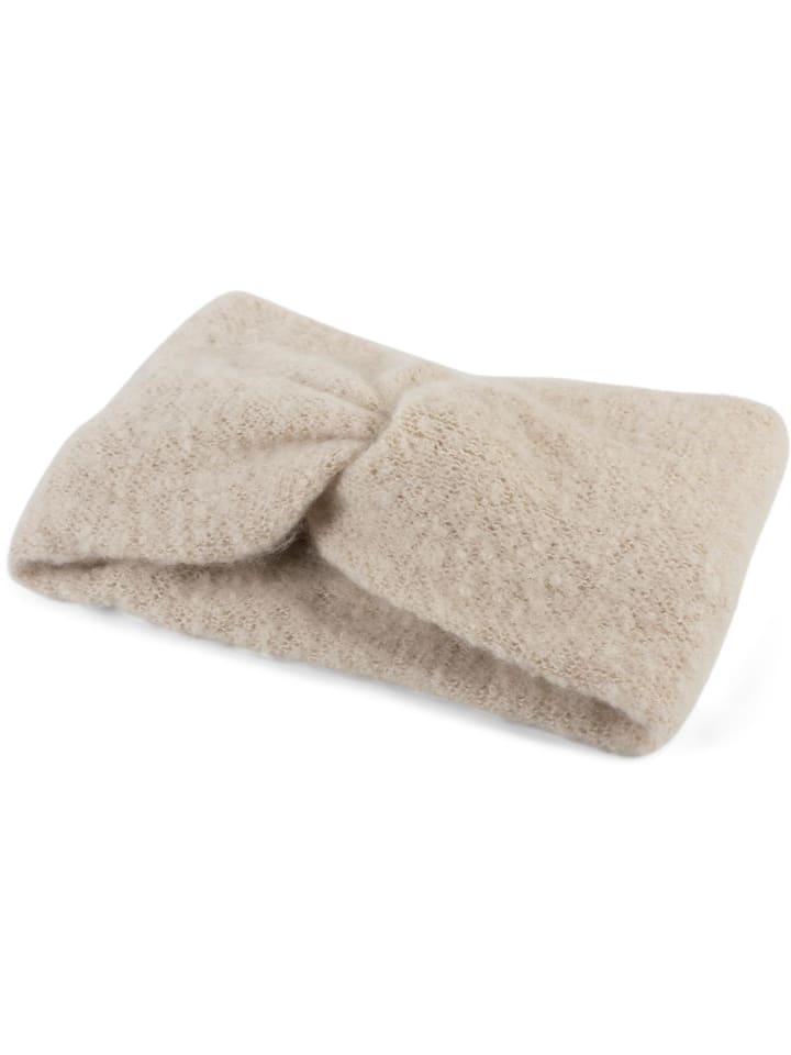styleBREAKER Strick Stirnband in Beige günstig kaufen onesize