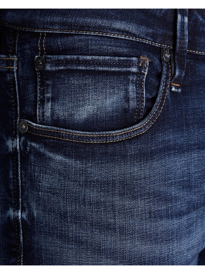 Jack & Jones Slim Fit Jeans Denim Hose JJIGLENN JJICON in Blau günstig kaufen