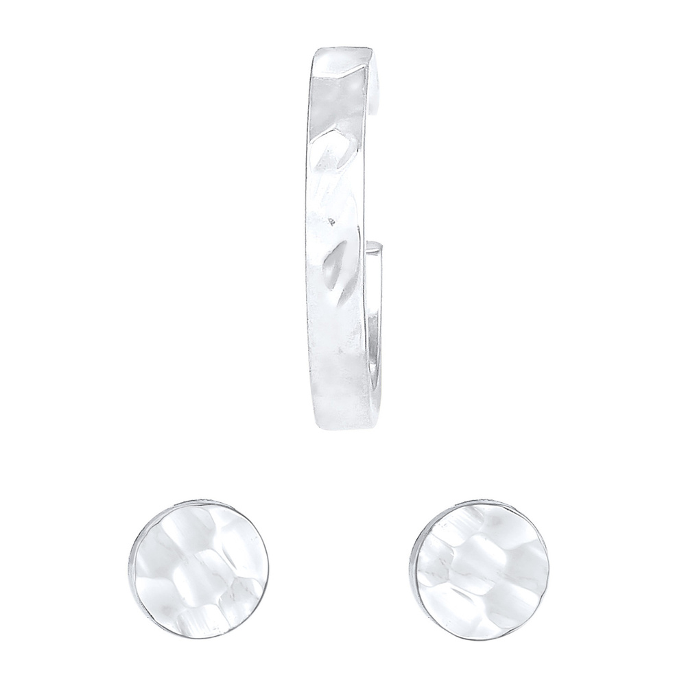 Elli Elli Boucles d'Oreilles Boucle d'oreille pour dames en 925/1000 argent massif mar Boucles d'oreilles