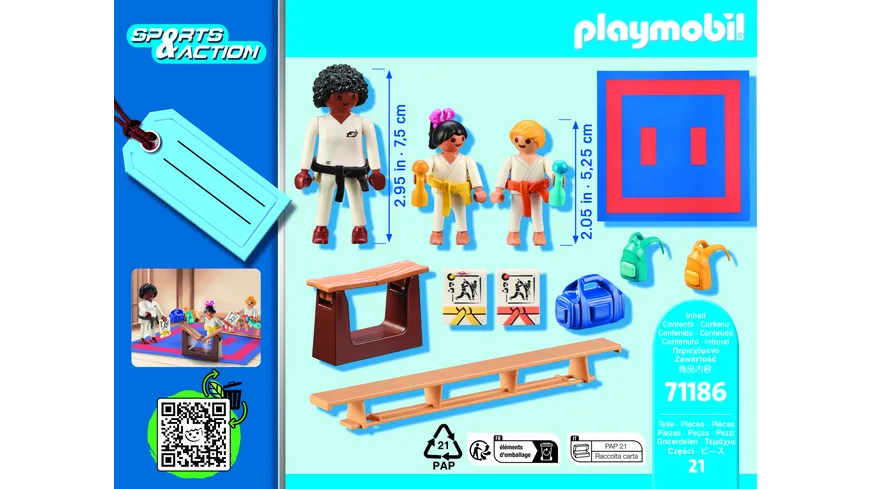 PLAYMOBIL 71186 - Sports & Action - Karate Training