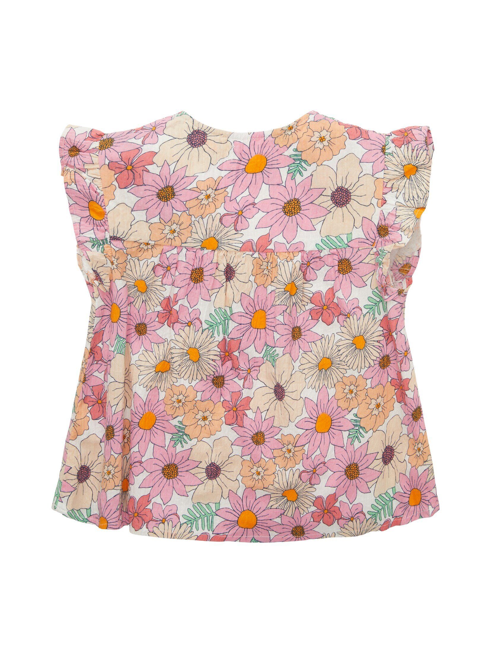 TOM TAILOR Carmenbluse Kittelbluse mit Muster