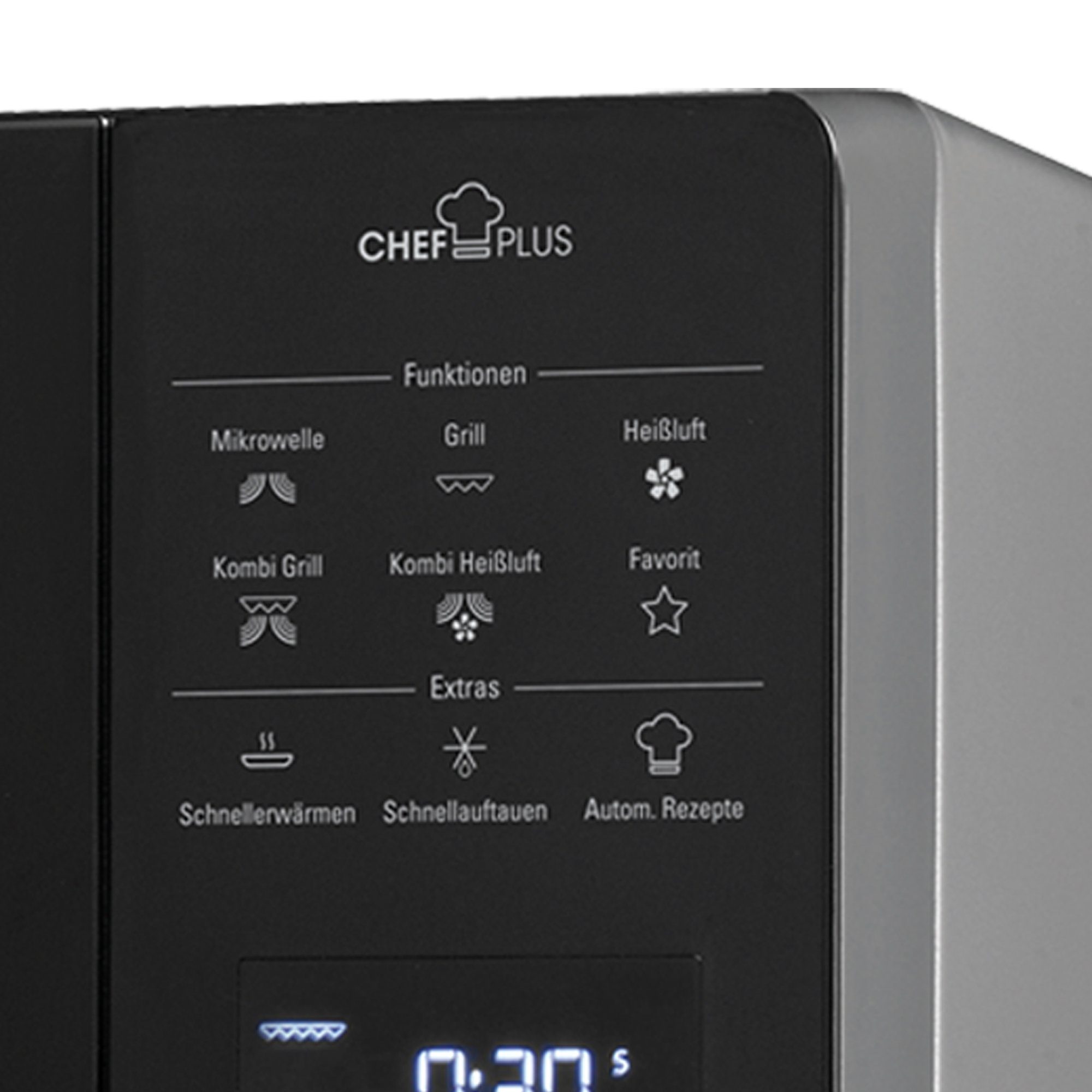 BAUKNECHT Mikrowelle MW 003 SL, Grill und Mikrowelle, 25,00 l, Schnellstart-Funktion (Rapid-Start)