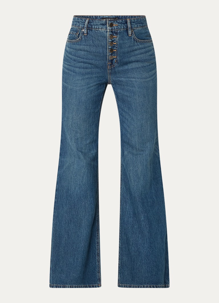 Ralph Lauren kavbojke z visokim pasom iz mešanice liocella, srednje prane