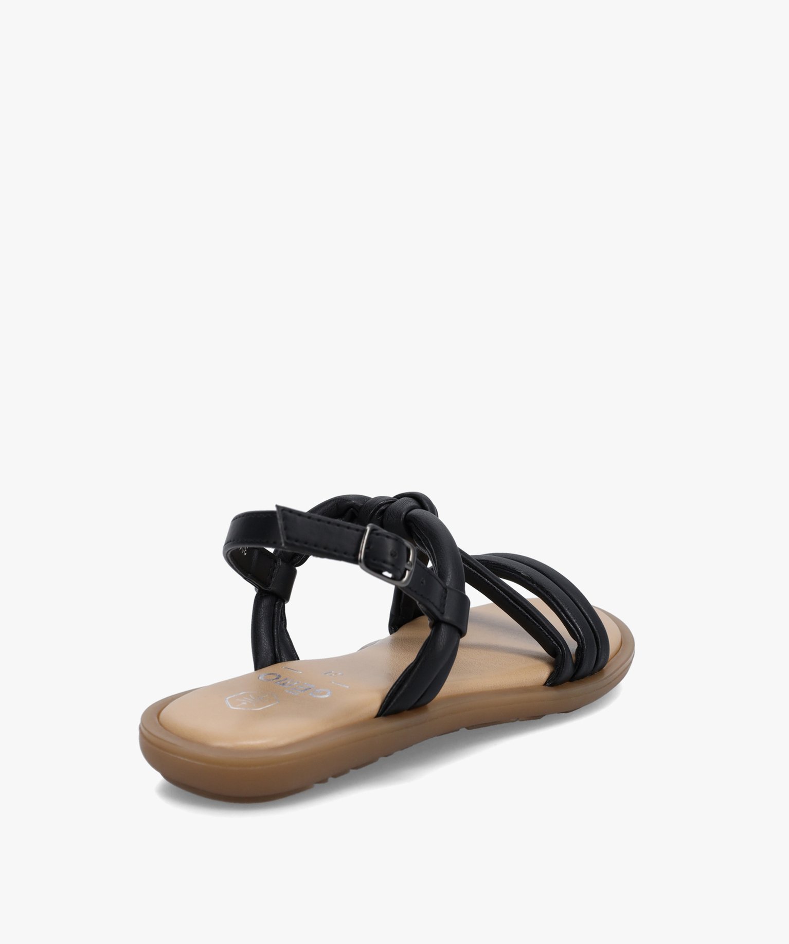 Sandales fille à fines brides rembourrées noir | GEMO