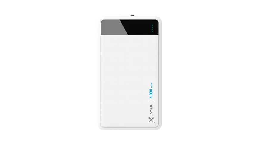 Xlayer Zusatzakku Powerbank Colour Line White 4.000mAh