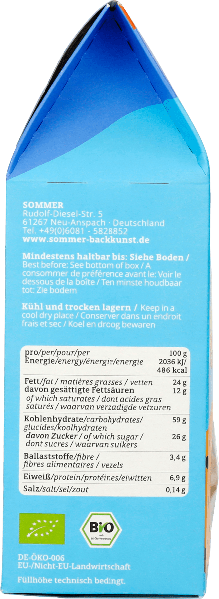 Cookies, Dinkel Schoko-Orange, 150 g
