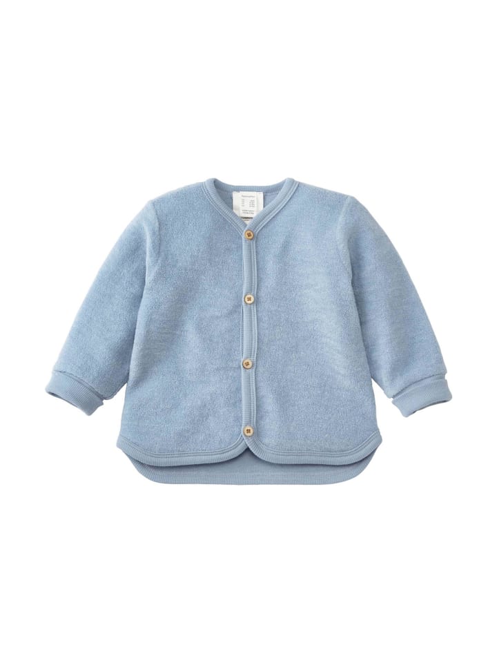 Hessnatur Wollfrottee-Jacke in helles jeansblau günstig kaufen