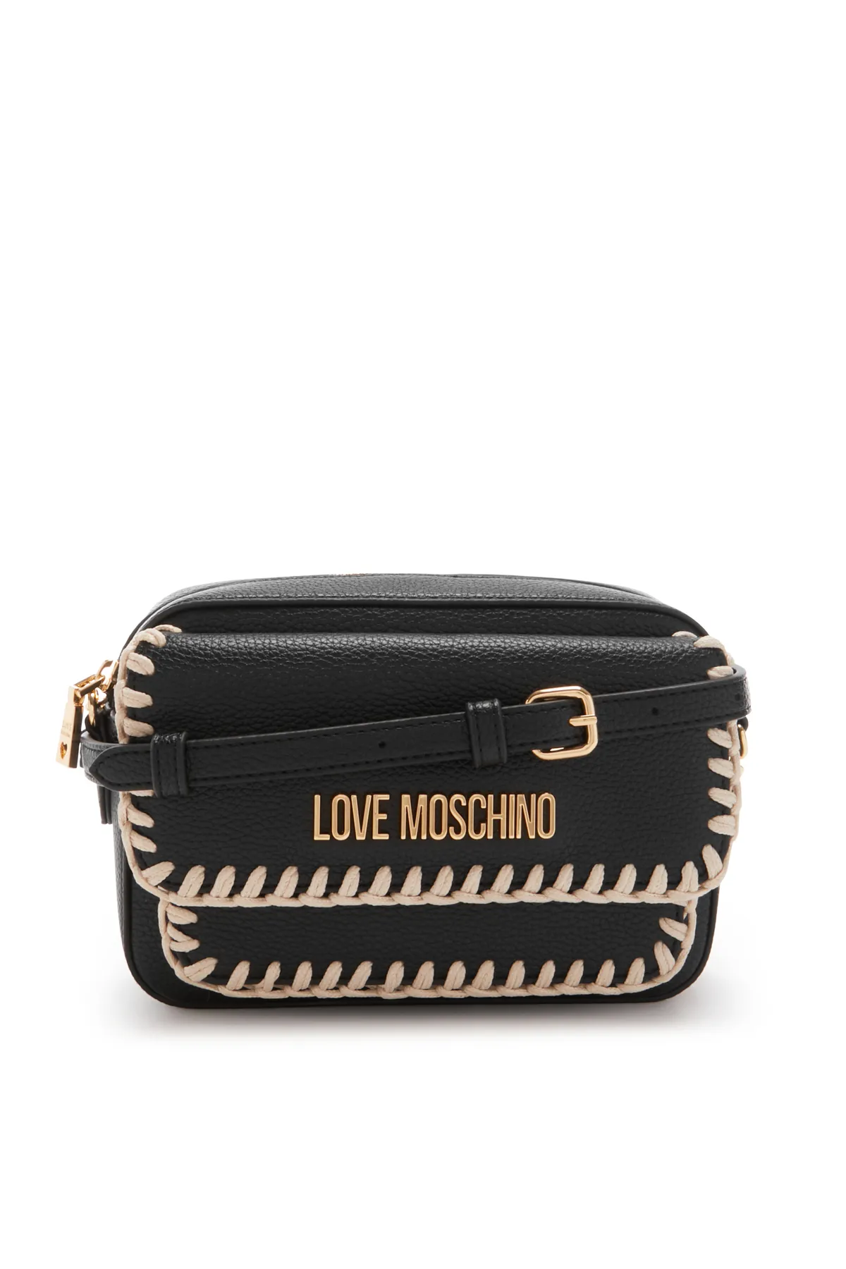 1'ASLAN  Love Moschino Damen Umhängetasche Schwarz JC4106PP1ILJ100A