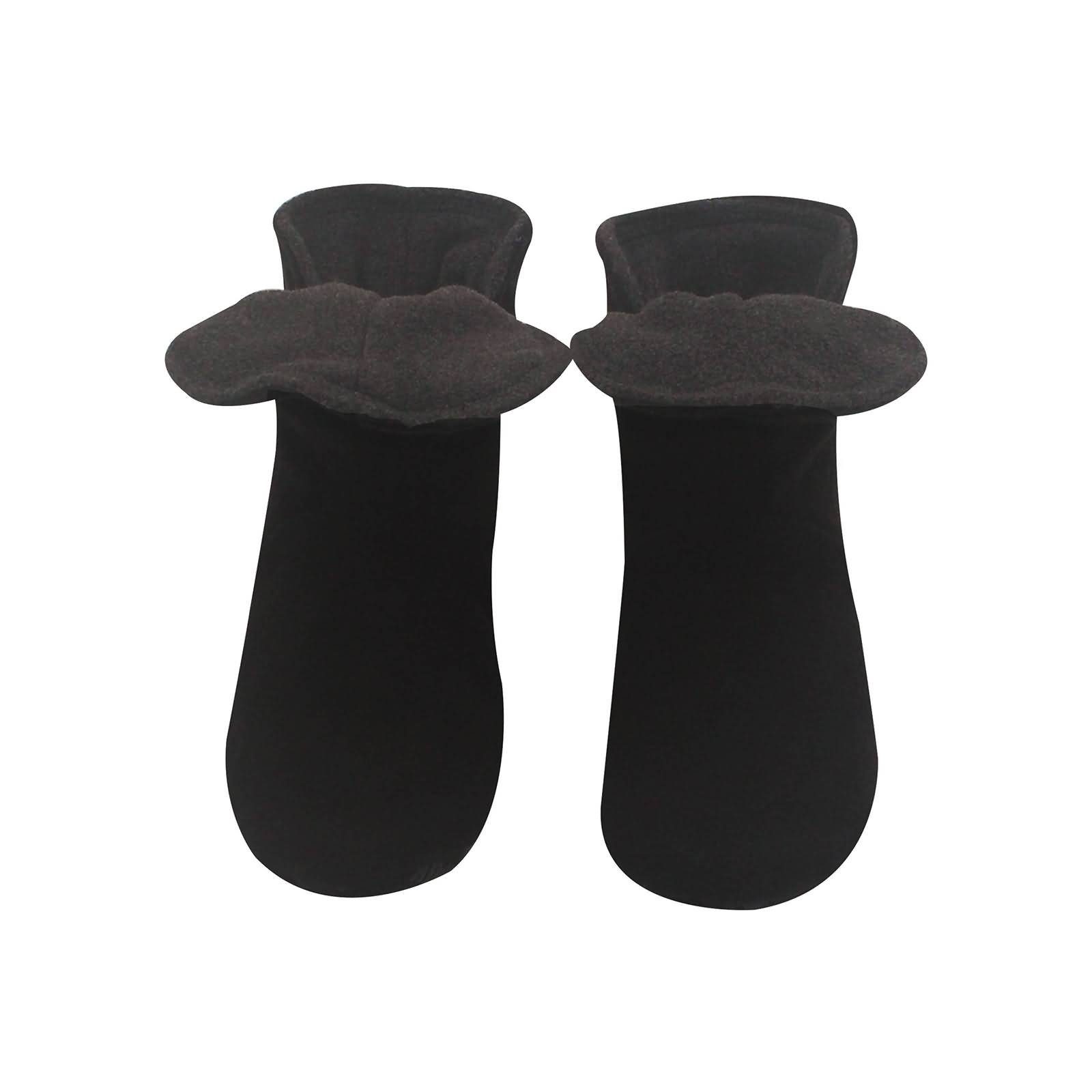 RAIKOU Hausstiefel Hüttenschuhe Stoppersocken für Damen Herren und Kinder Hausschuh (aus Miro Fleece Super Flauschige) mit ABS und Rutschfester Sohle