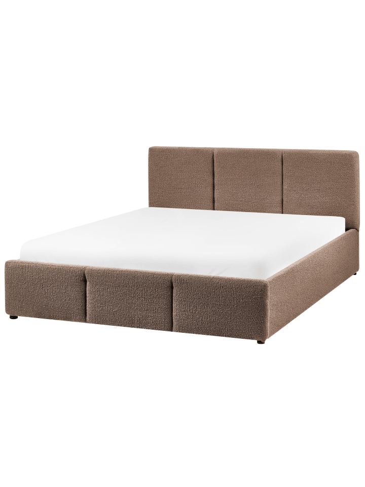 Beliani Doppelbett BOUSSE in Beige - (W) 151 x (H) 79 x (L) 219 cm günstig kaufen onesize