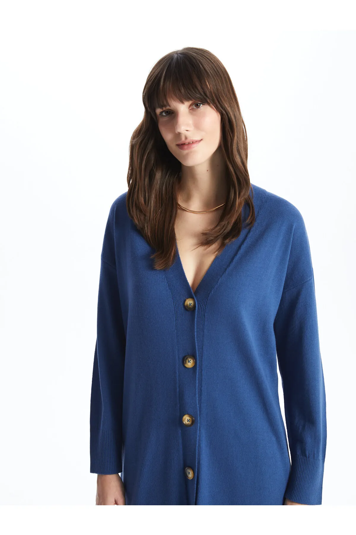 LC Waikiki  Strickjacke - Dunkelblau - Regular Fit