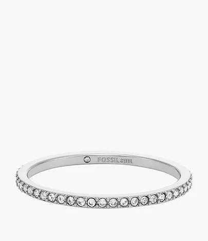 Fossil Bandring Ellis Pavé Glitz Edelstahl