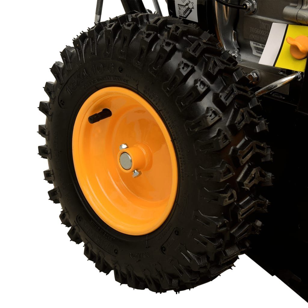 vidaXL Akku-Schneefräse Schneefräse 6,5 PS Gelb und Schwarz