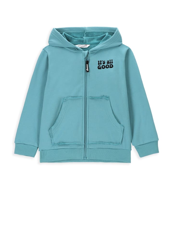 Coccodrillo Sweatshirt mit Reißverschluss in blau günstig kaufen