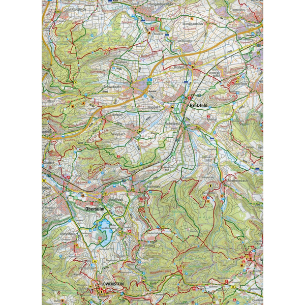 LGL BW 50 000 Freizeit Schwäbischer Wald - Wanderkarte