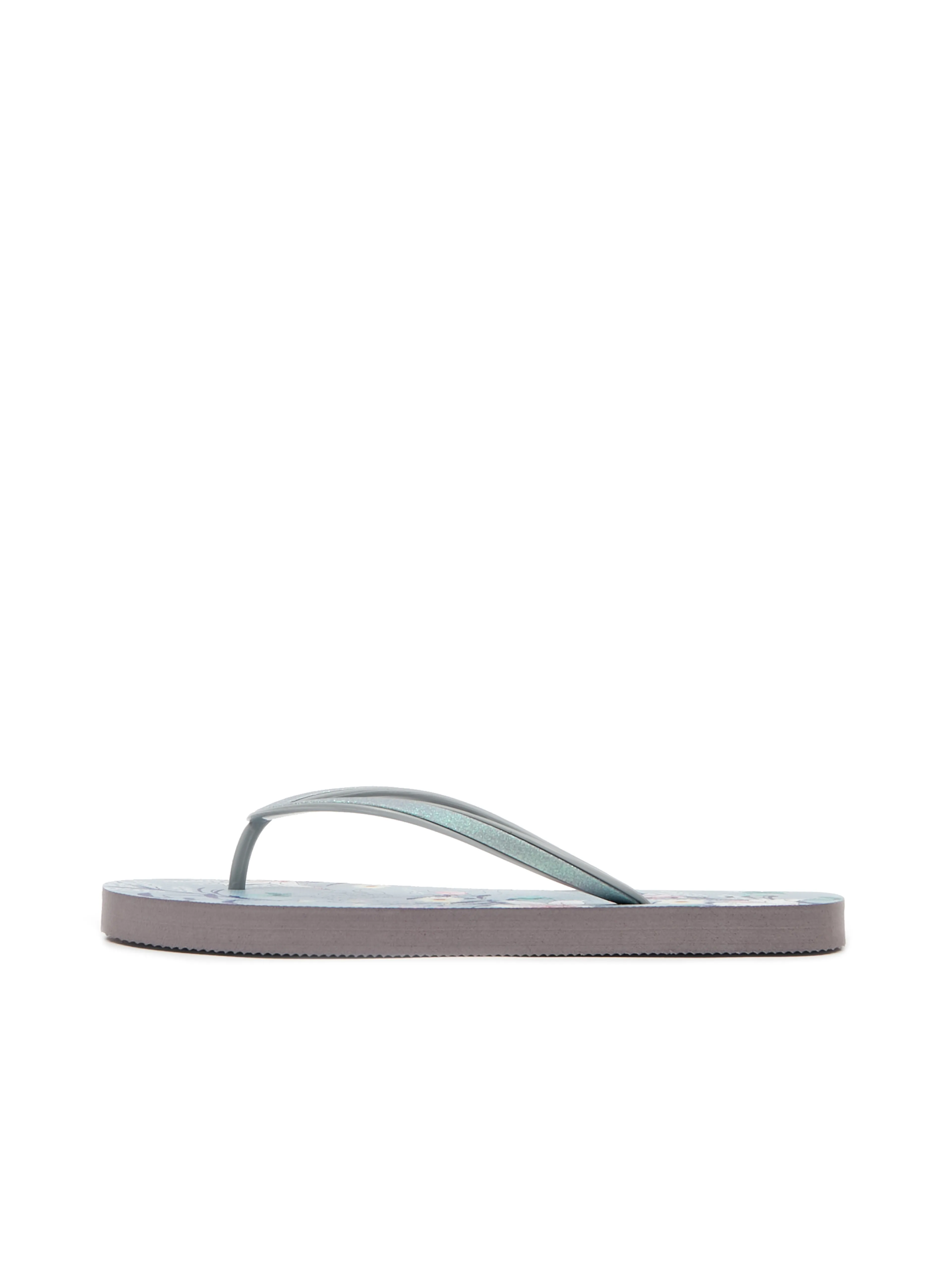 Hellblaue gemusterte Damen-Flip-Flops ORSAY
