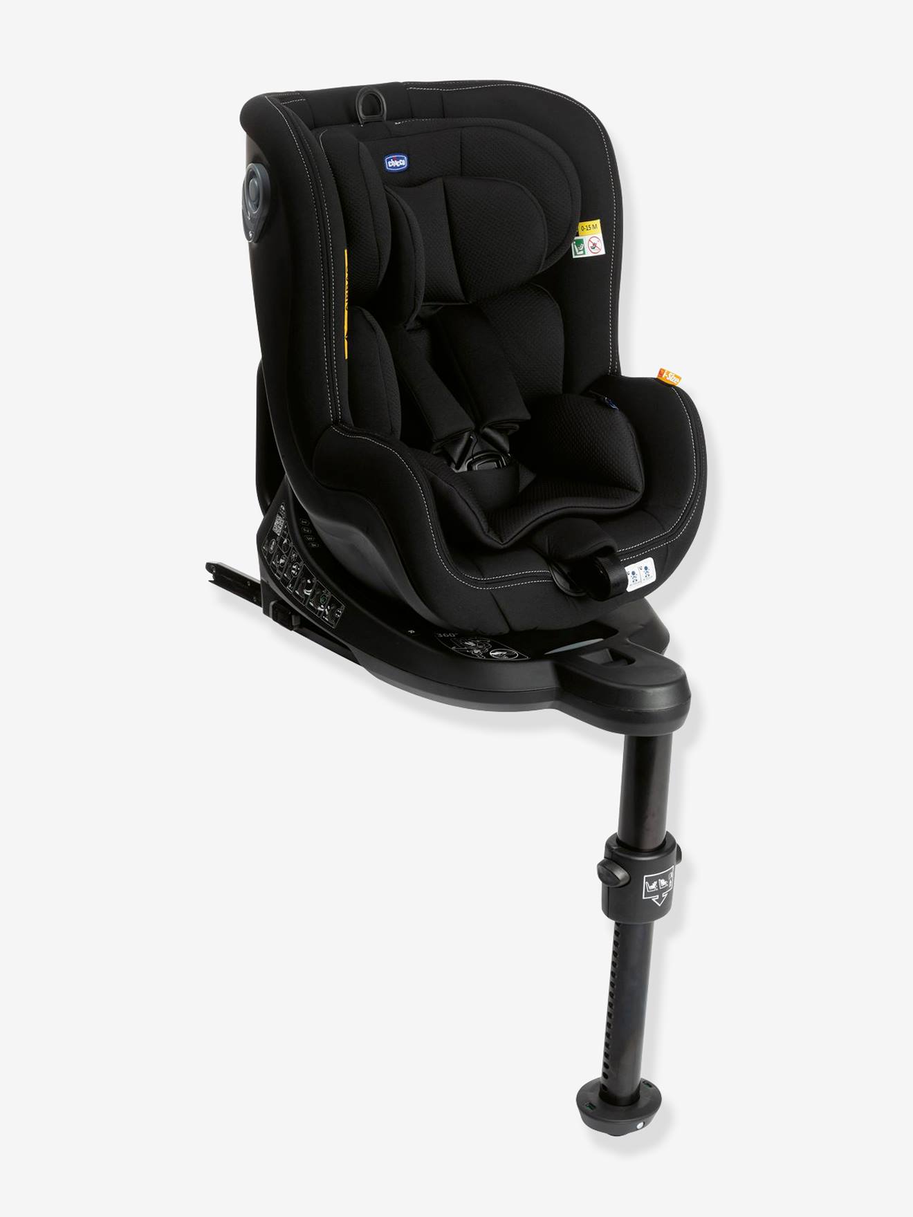 Siège-auto rotatif CHICCO Seat2Fit i-Size 45 à 105 cm, équivalence groupe 0+/1 india ink
