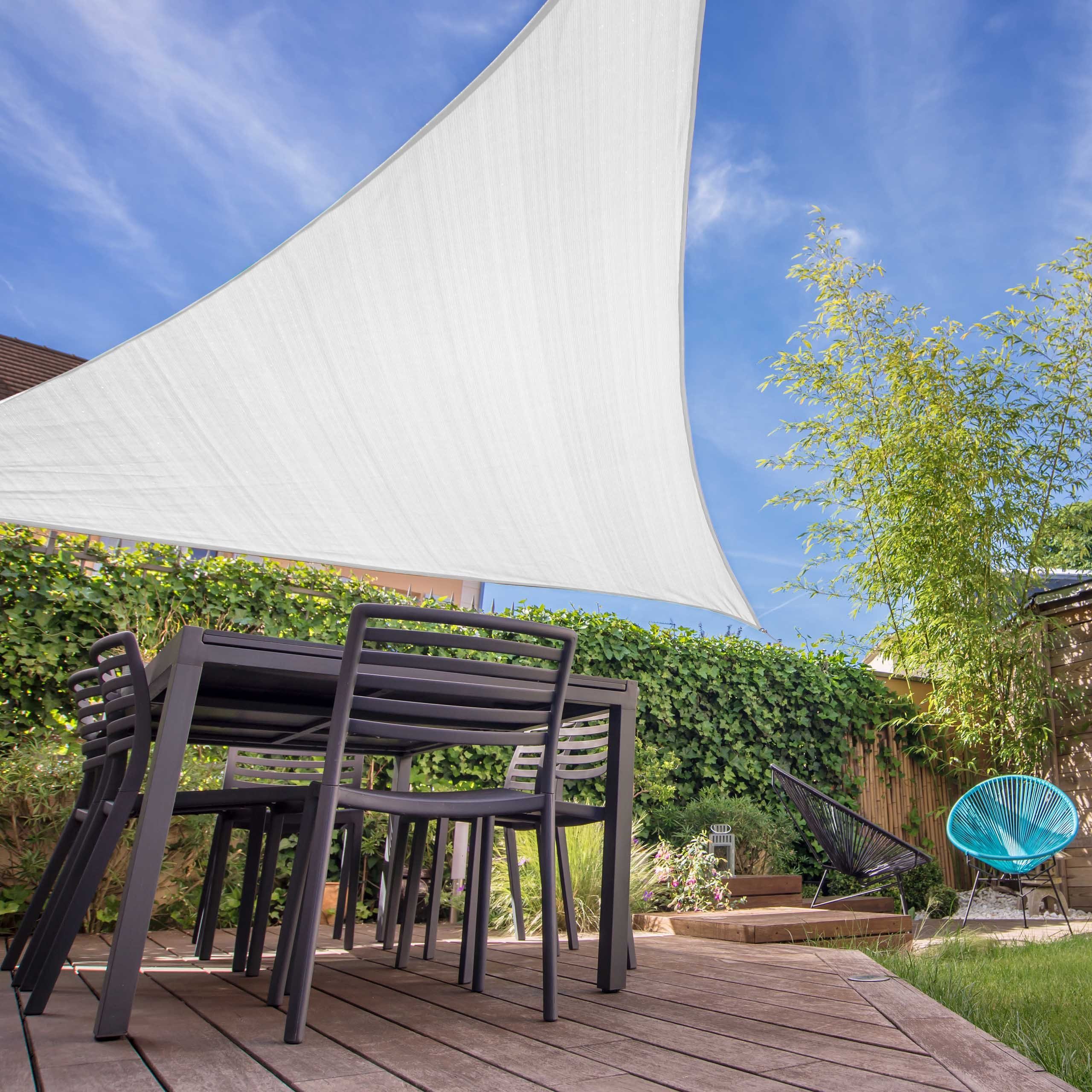 Lumaland Sonnensegel, Wetterbeständig, 100% HDPE mit Stabilisator für UV Schutz