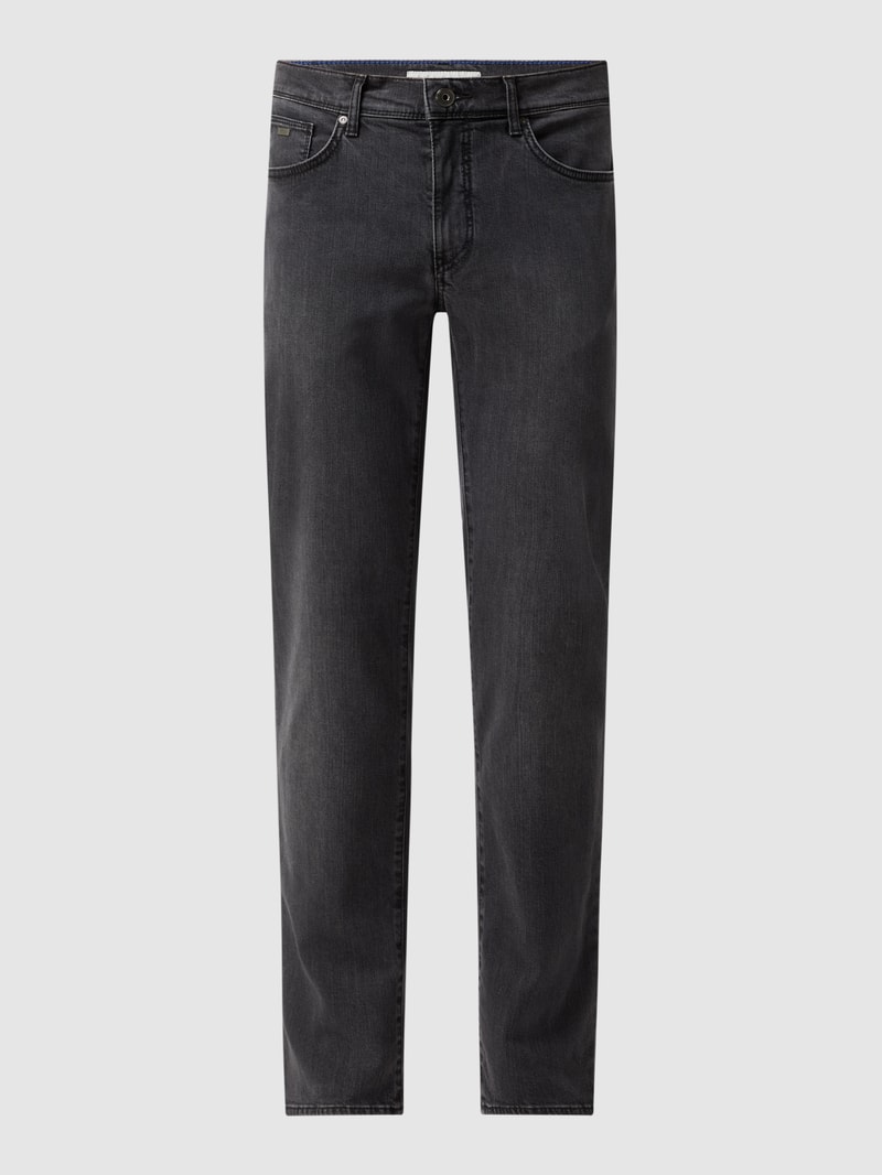 Straight Fit Jeans mit Stretch-Anteil Modell 'Cadiz' in dunkelgrau
