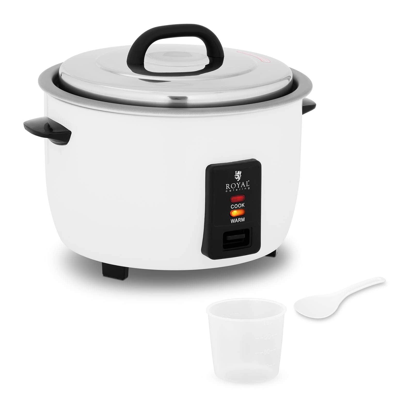 Royal Catering Reiskocher Gastro Reiskocher Elektrisch Dampfkocher Reiskochtopf Gemüsegarer 10 L, 1550 W