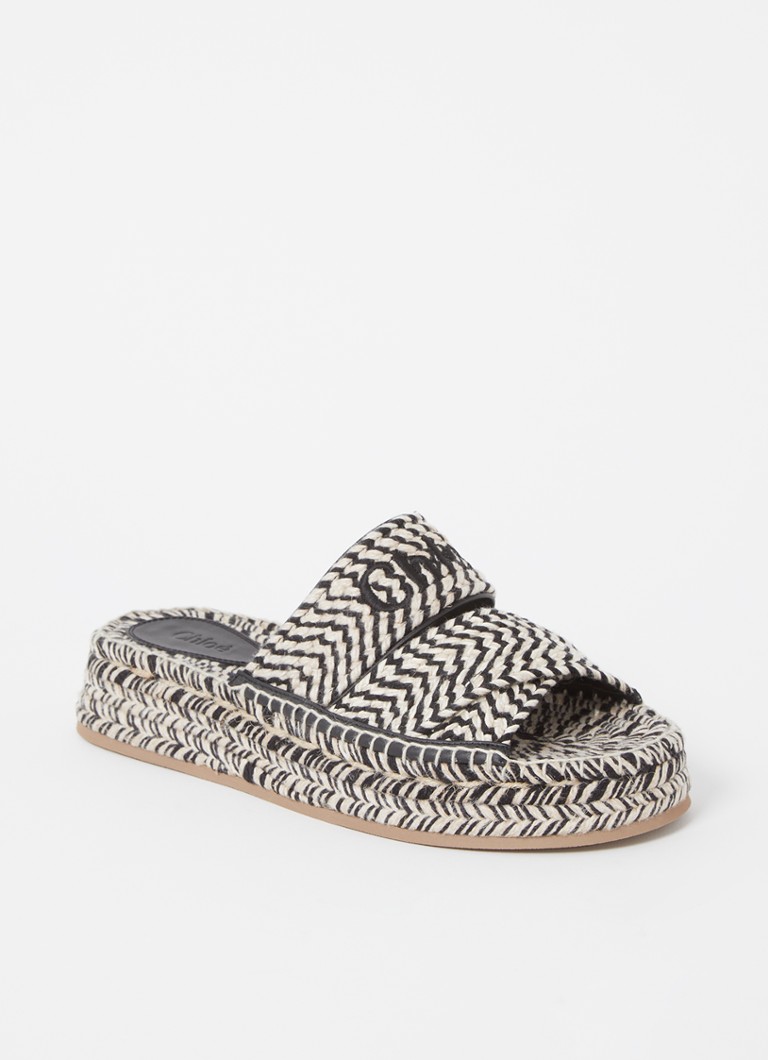 Adidași din pânză cu logo Chloé Mila