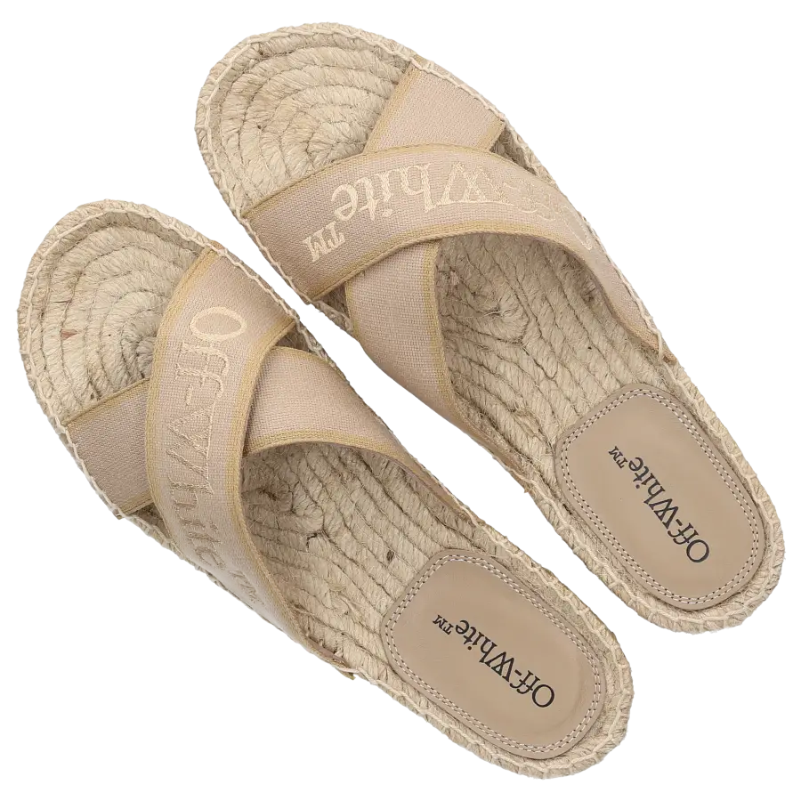 Off-White - Sandalen OWIB012S Baumwolle - beige