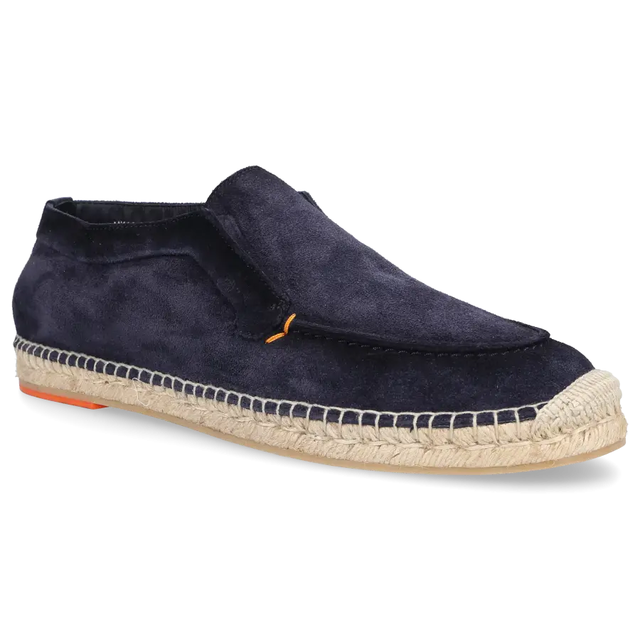 Santoni - Espadrilles 18405 Veloursleder - blau