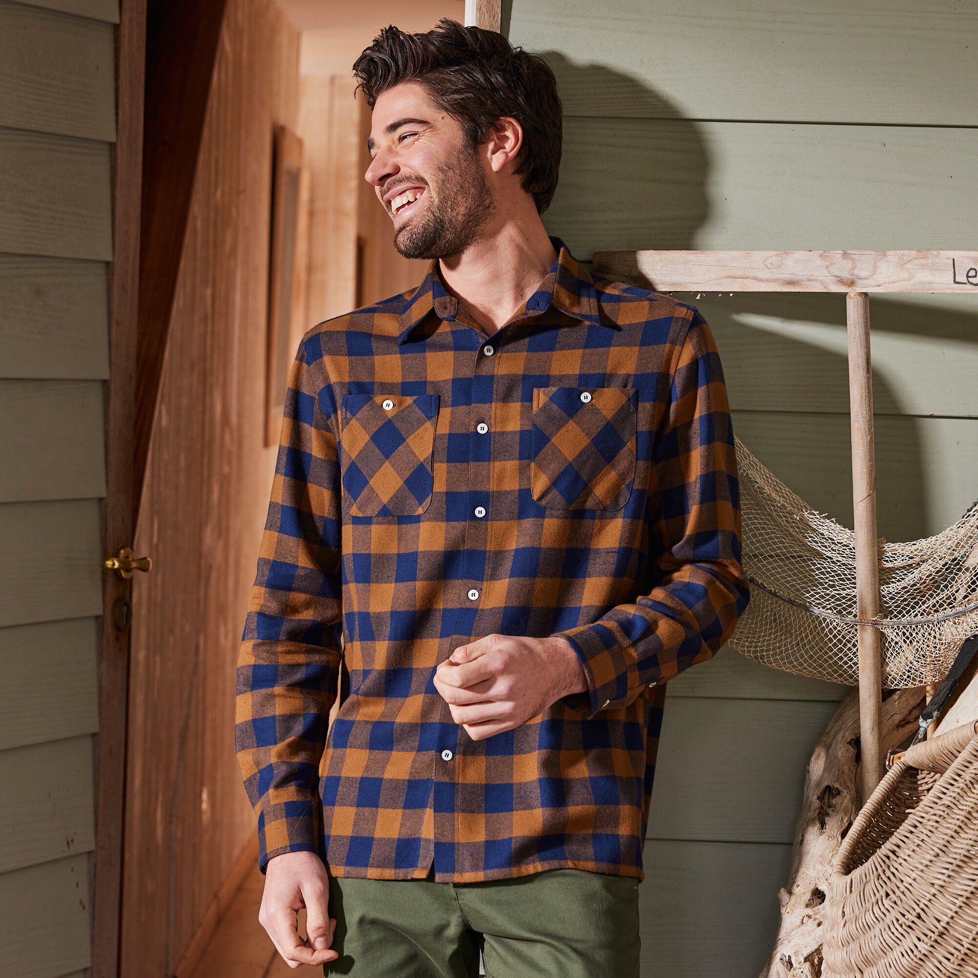 Chemise carreaux écossais flanelle