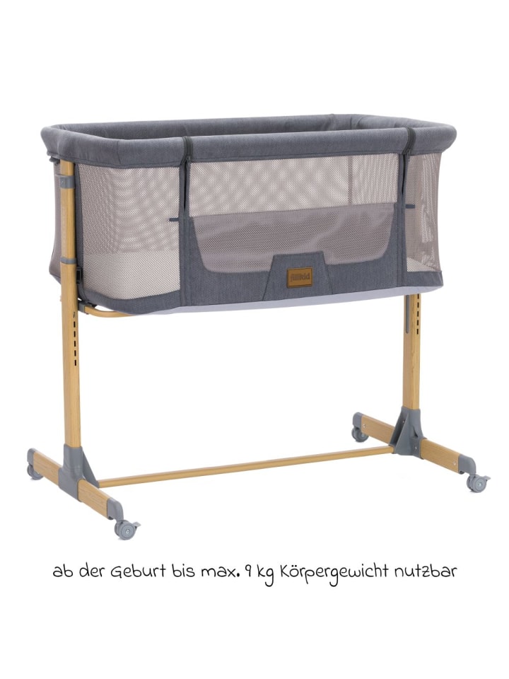 fillikid Beistellbett Crip 6-fach höhenverstellbar in grau günstig kaufen onesize