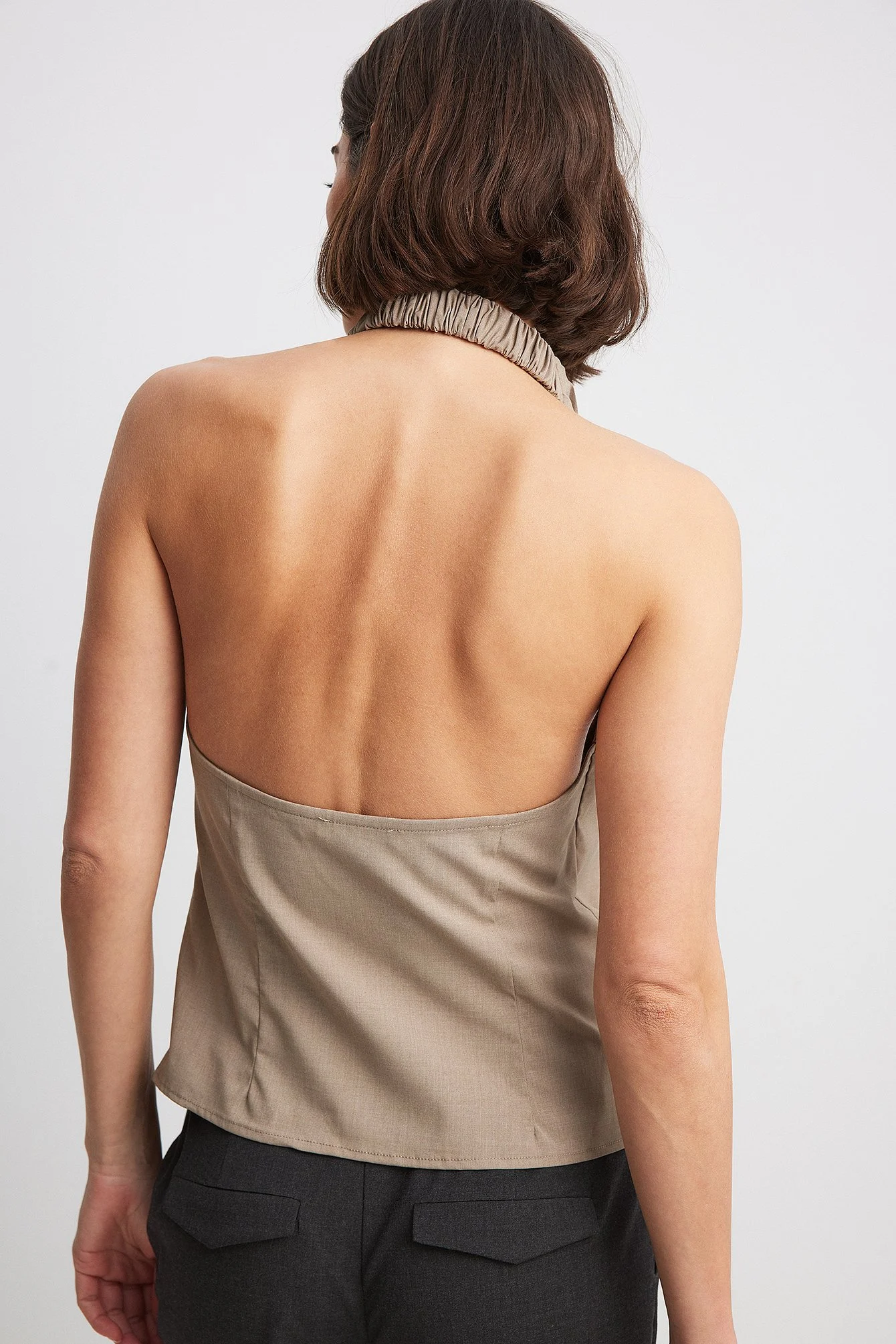 Drapiertes Neckholder-Top