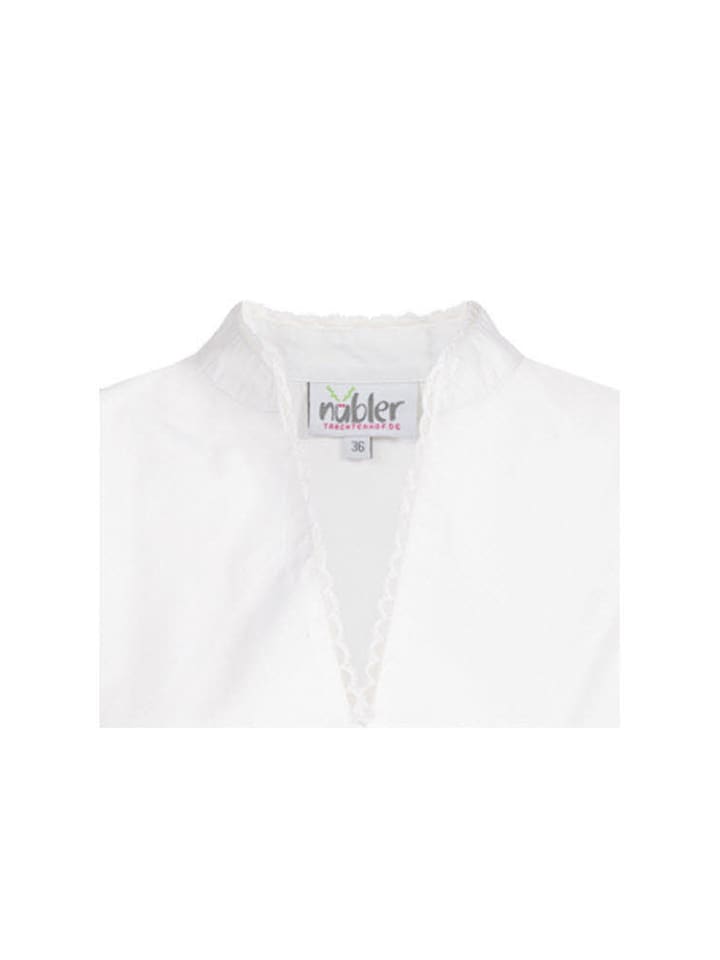 Nübler Dirndlbluse Kurzarm Babsi in Weiß günstig kaufen