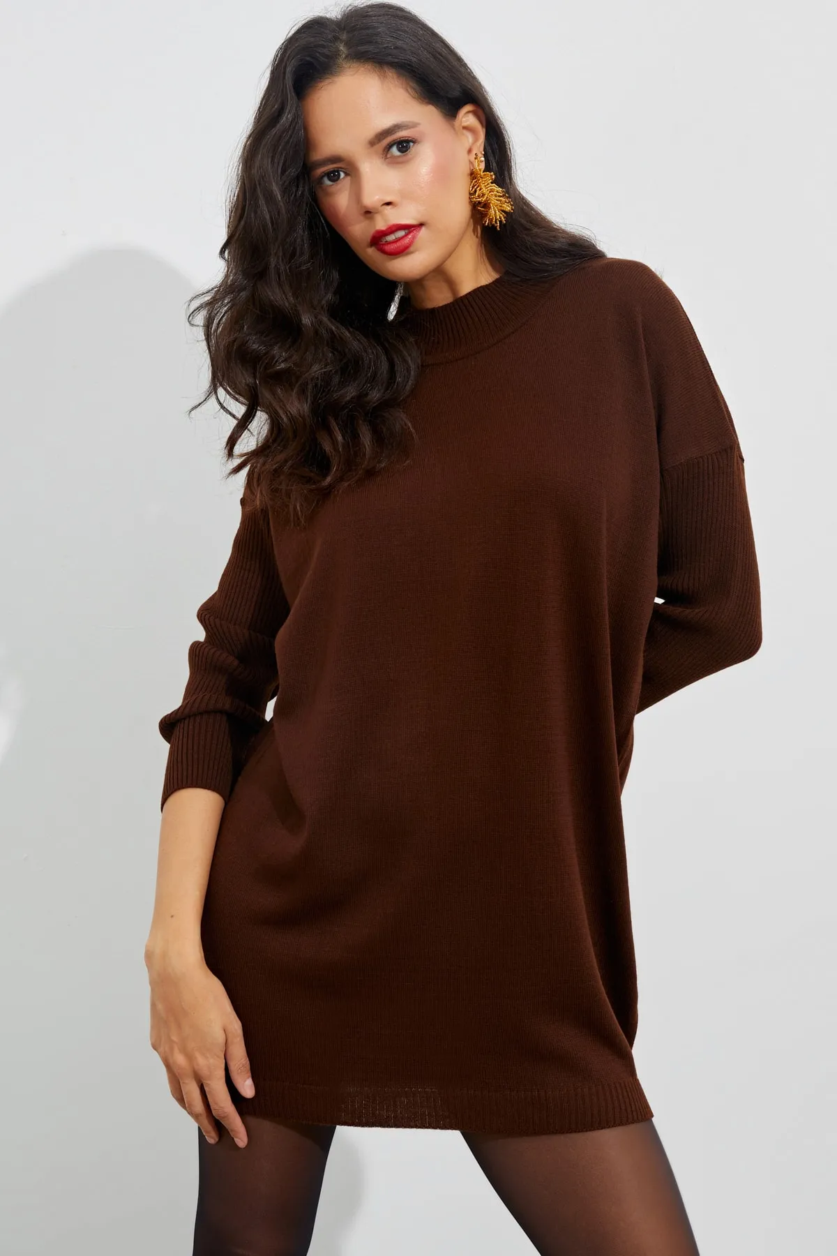 Cool & Sexy  Tunika - Braun - Relaxed Fit