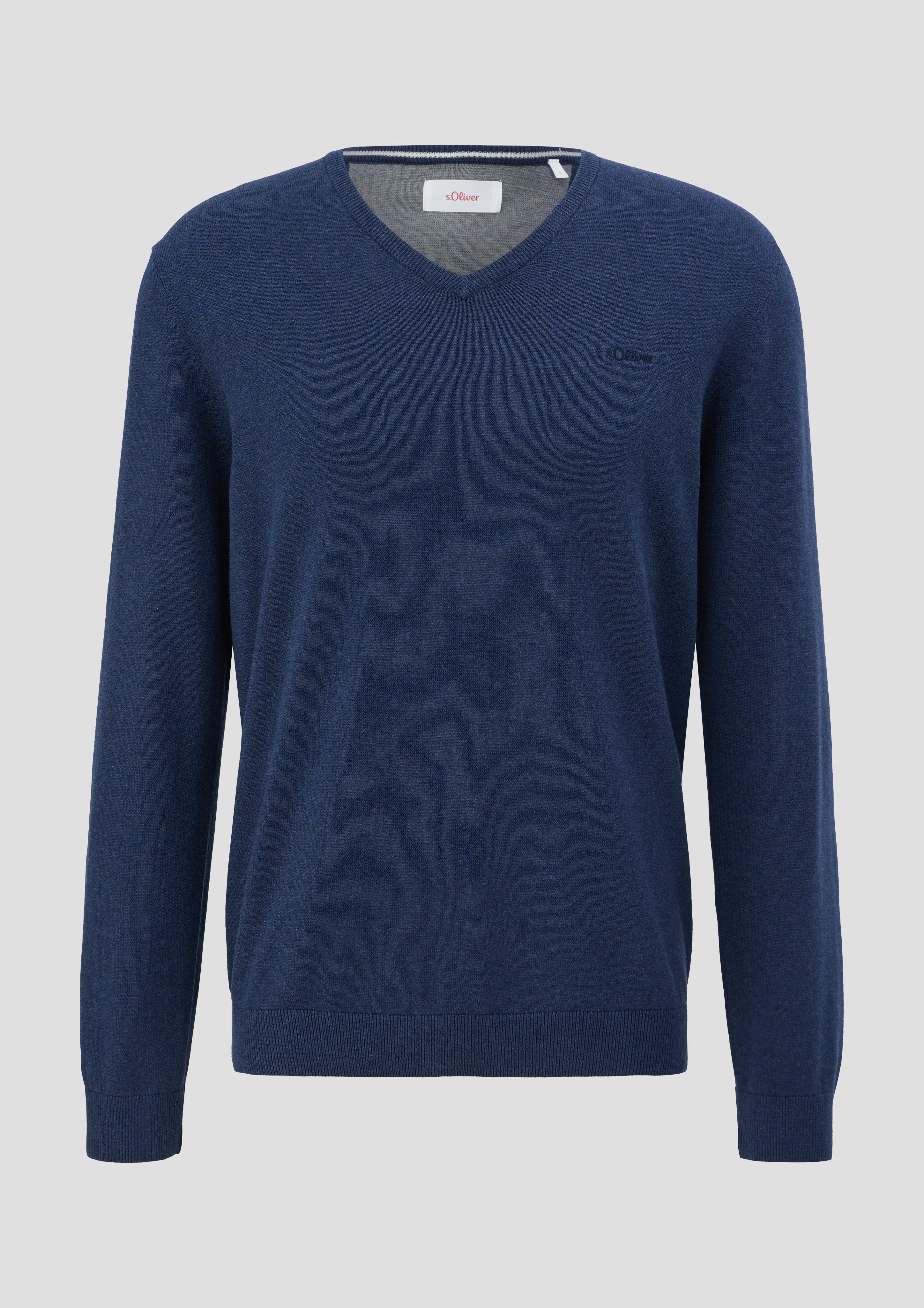 Strickpullover mit V-Ausschnitt  2040666-58W1