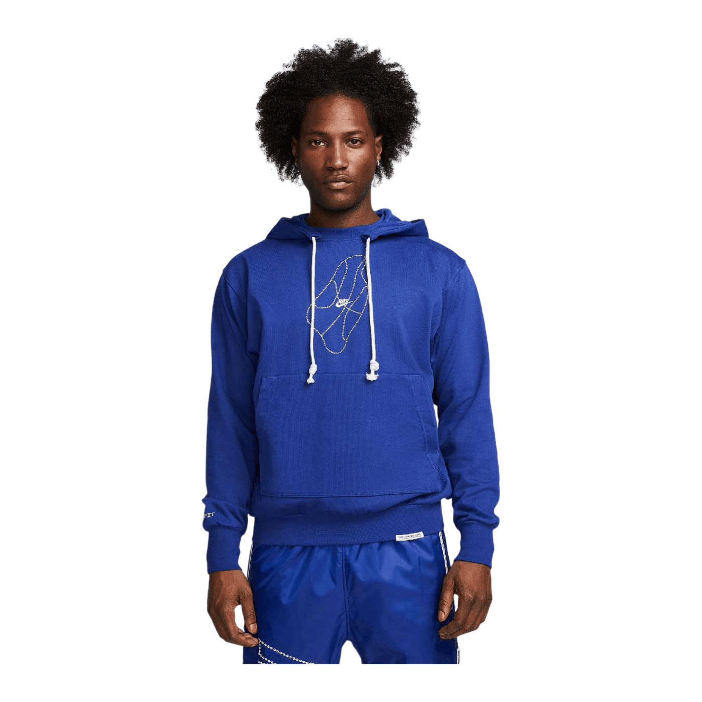 Nike Standard Issue Chain Hoody Blau Weiss F455