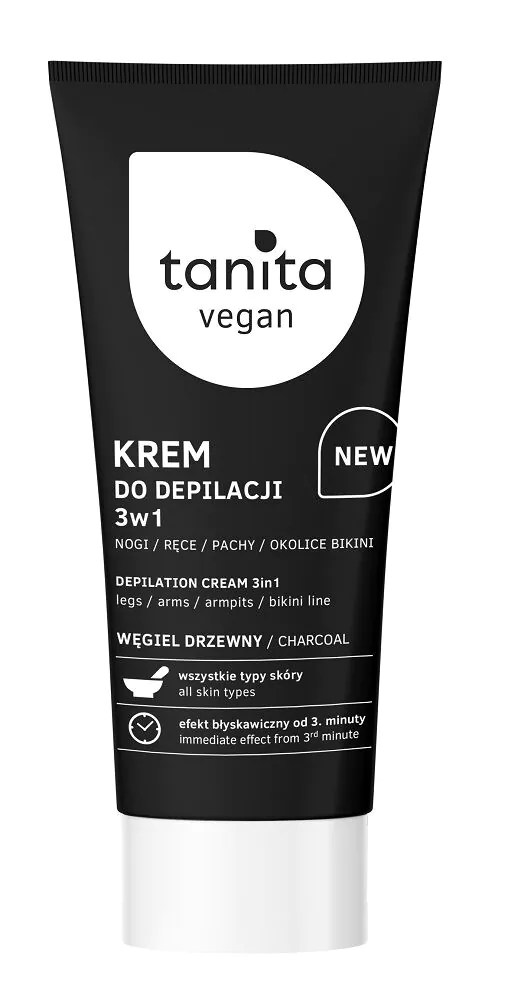 Tanita Vege krema za depilaciju tijela s aktivnim ugljem