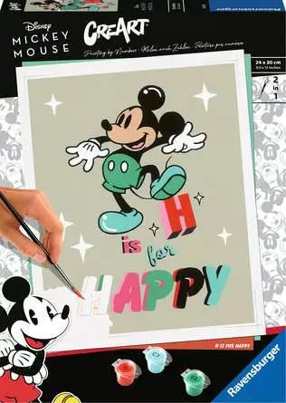 CreArt H is for happy - Malen nach Zahlen für Erwachsene