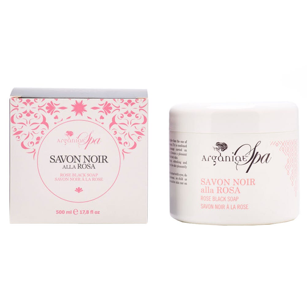 Arganiae Savon Noir mit Rose 500 g