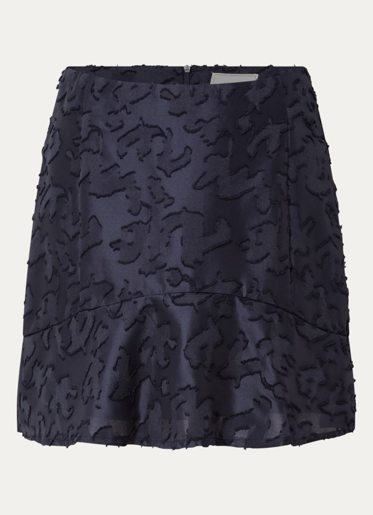 Fustă mini texturată Loui Neo Black