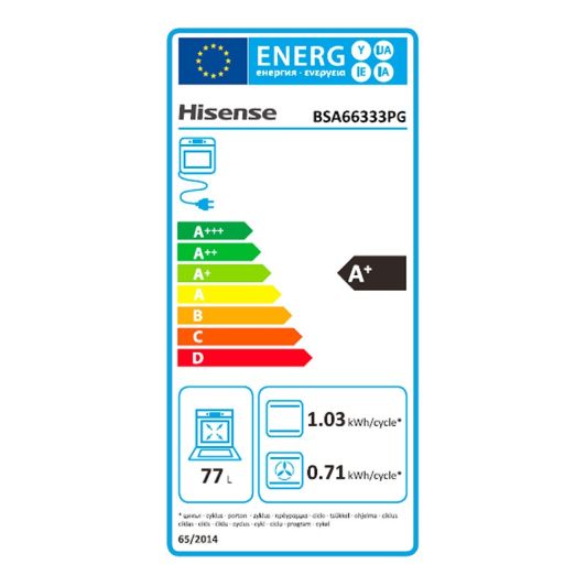Horno de convección HISENSE BSA 66333 PG