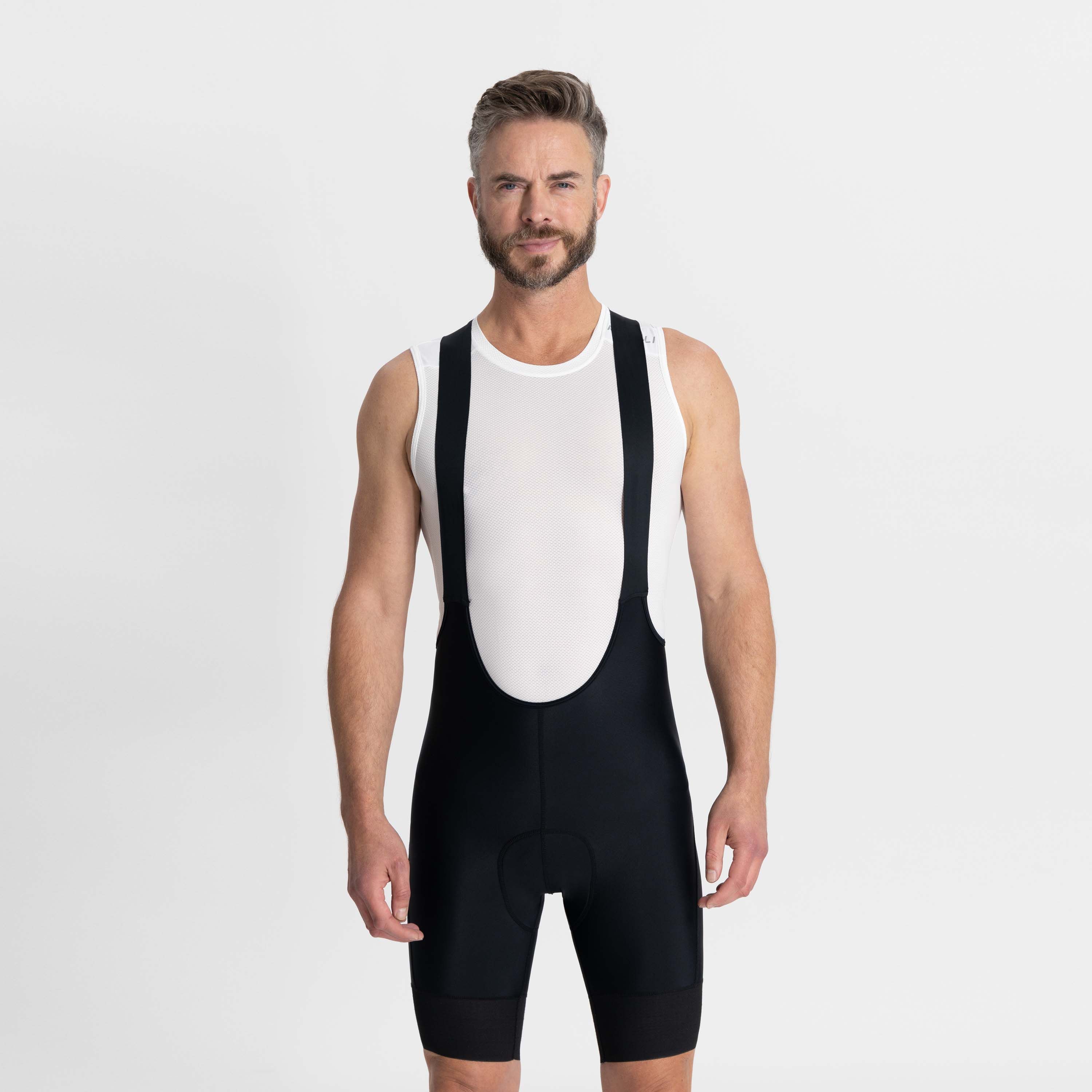 Rogelli Power Schwarz Herren Radhose Kurz Mit Träger