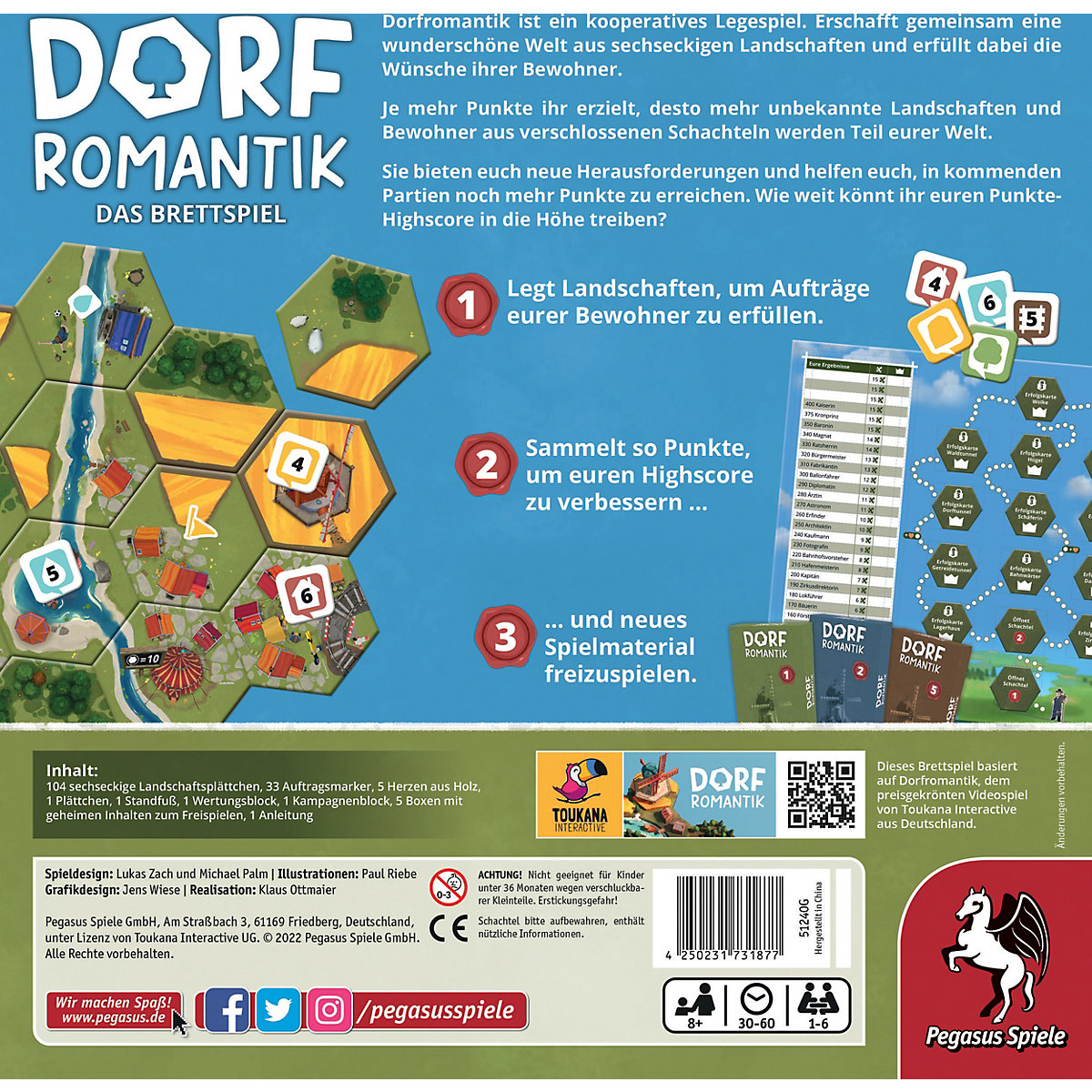 SPIEL DES JAHRES 2023 - Dorfromantik: Das Brettspiel