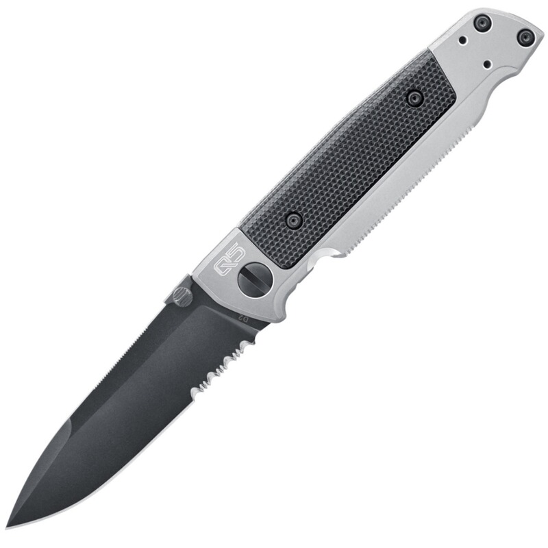 Walther Einhandmesser Q5 Steel Frame Folder Black Serrated