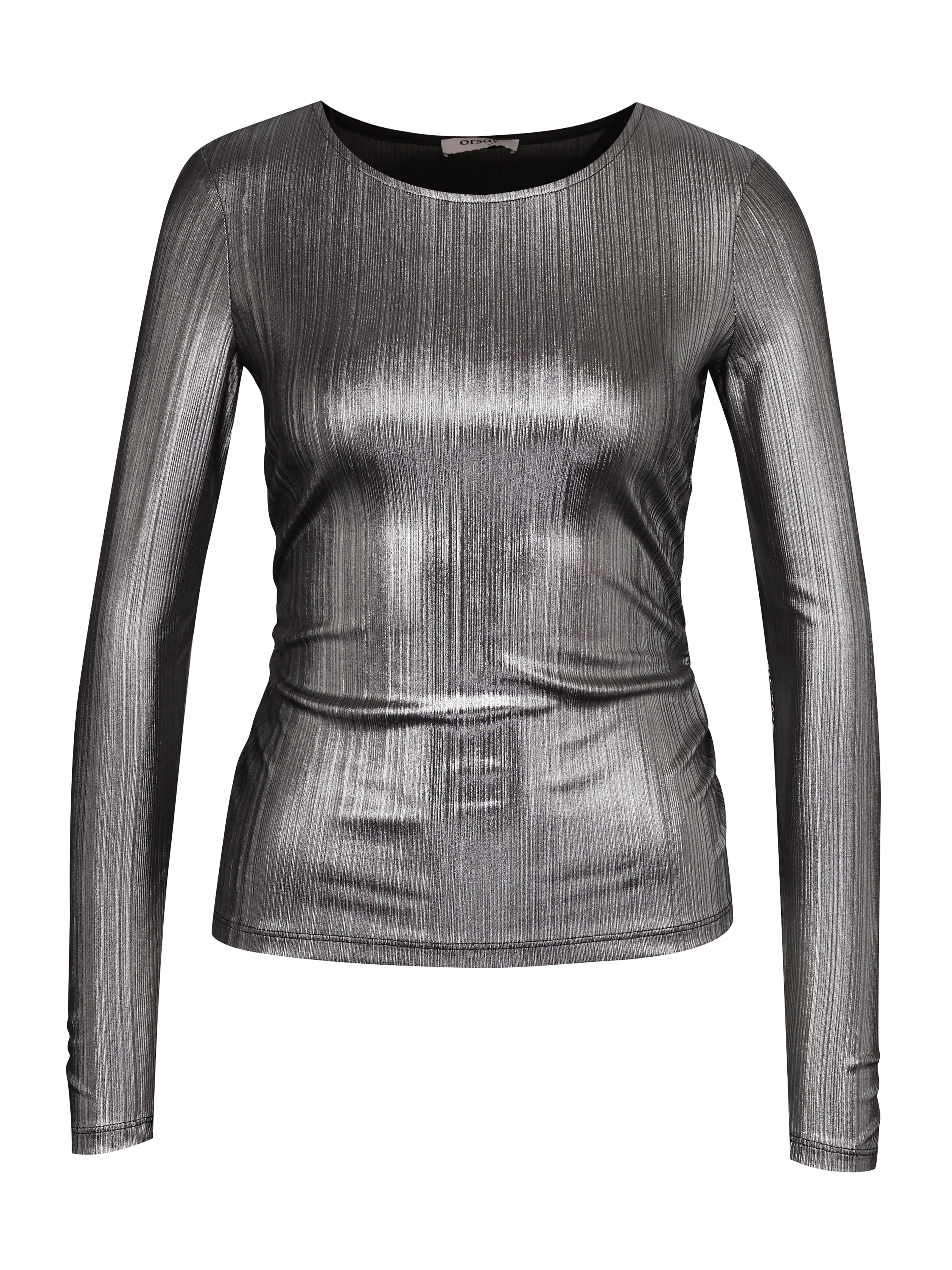 Silbernes Damen-Langarm-T-Shirt ORSAY