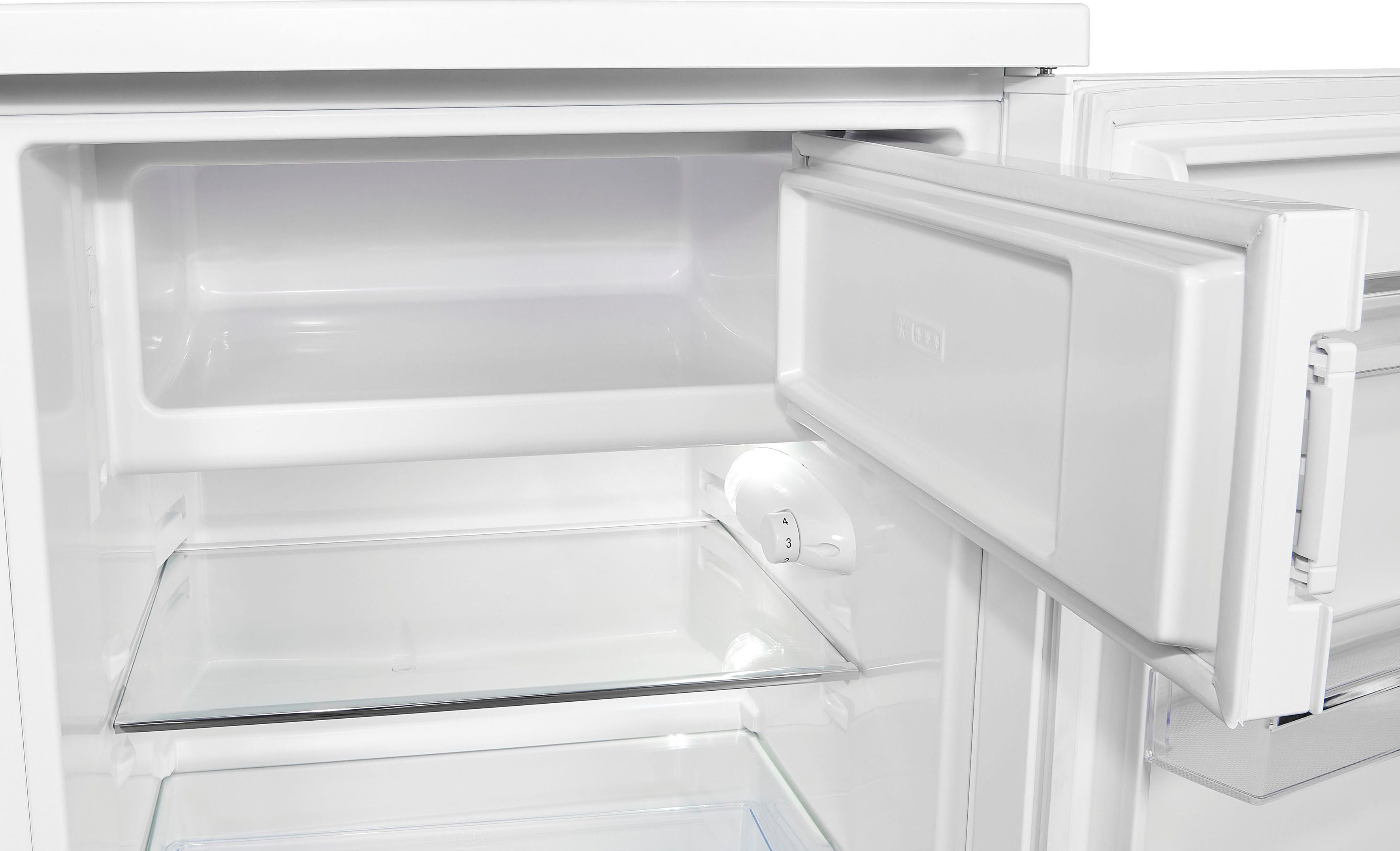 exquisit Kühlschrank KS18-4-H-170D weiss, 85,0 cm hoch, 60,0 cm breit