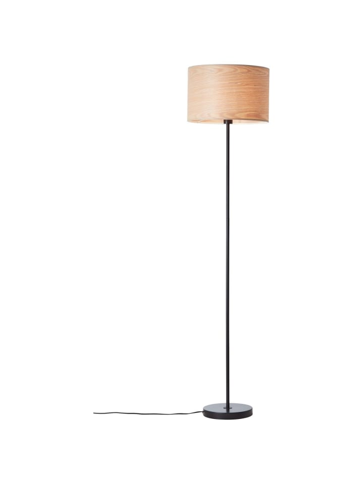 Brilliant Standleuchte, 1-flammig Romm ⌀ 38 cm in holz hell/schwarz günstig kaufen onesize